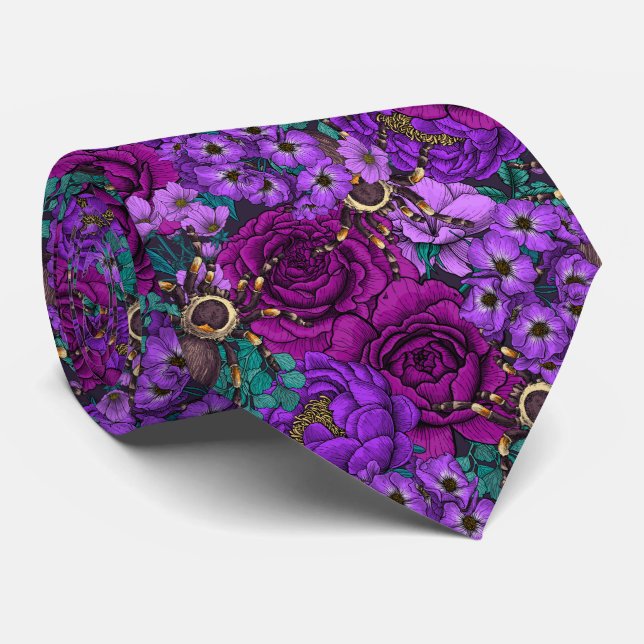 Tarantula garden 3 neck tie (Rolled)
