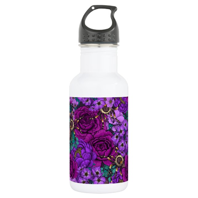 Tarantula garden 3 stainless steel water bottle (Front)
