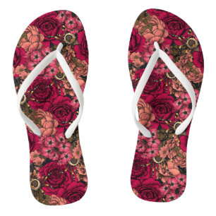 Tarantula garden 4 flip flops