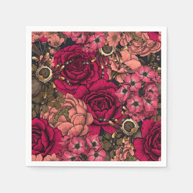 Tarantula garden 4 napkins (Front)