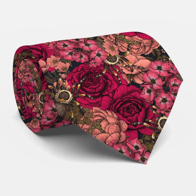 Tarantula garden 4 neck tie (Rolled)
