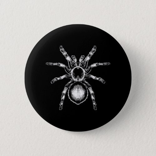 Tarantula Huge Spider Phobia Halloween Button