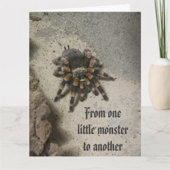 Tarantula Monster Big Birthday Card by erinphotodesign at Zazzle