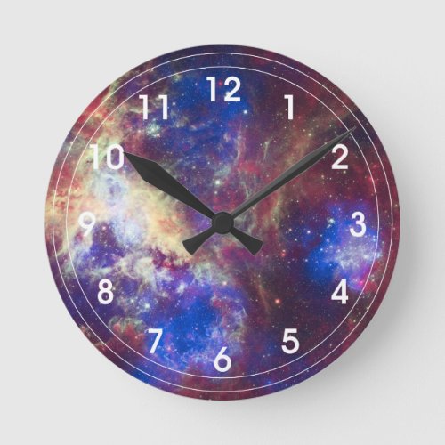 Tarantula Nebula _ 30 Doradus Round Clock