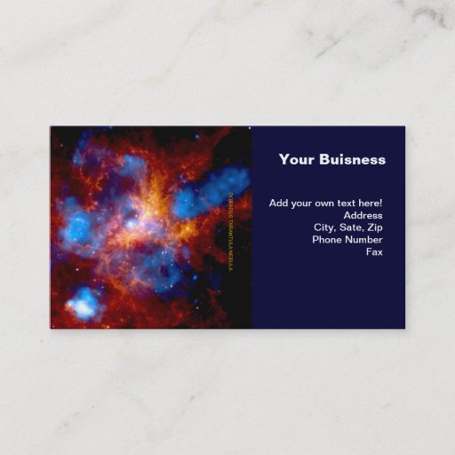 Customizable Tarantula Nebula Business Card
