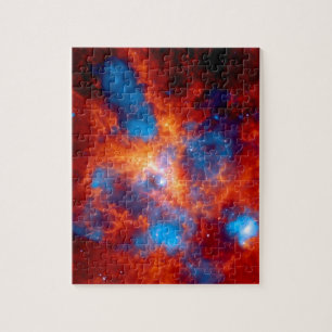 Tarantula Nebula Colorful Infrared Space Photo Jigsaw Puzzle