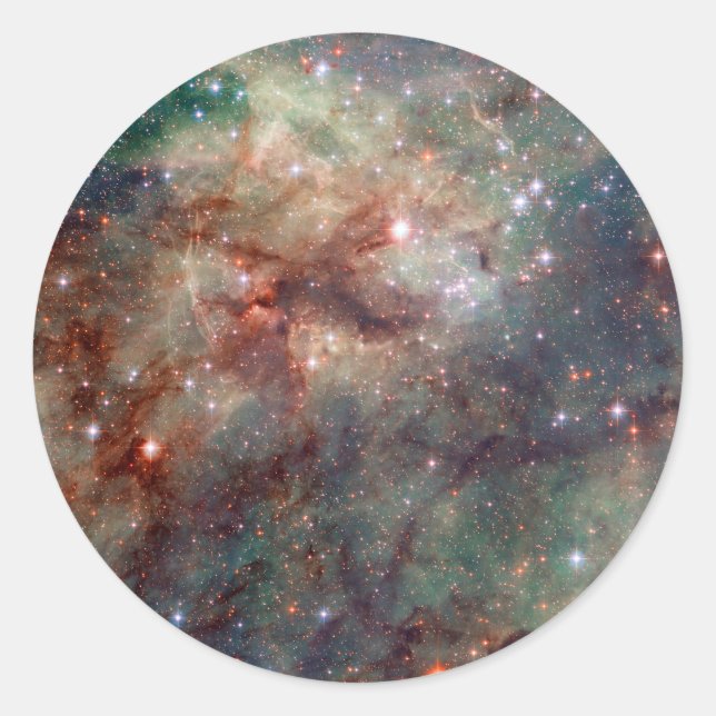 Tarantula Nebula Hubble Space Classic Round Sticker (Front)