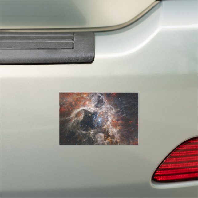 Tarantula Nebula Image from JWST Car Magnet (In Situ)