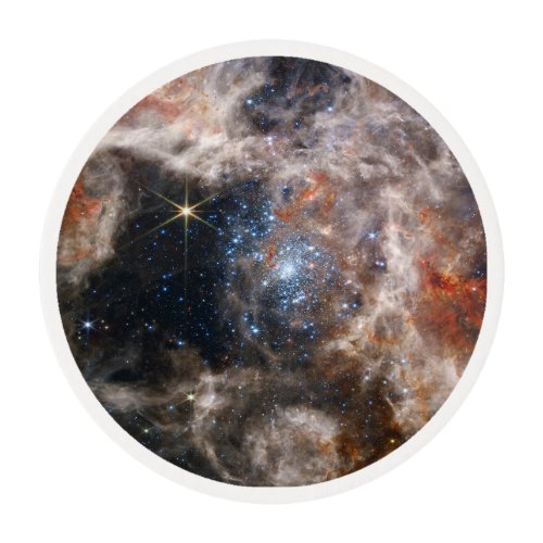 Tarantula Nebula Image from JWST Edible Frosting Rounds