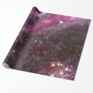 Tarantula Nebula in plum NASA Wrapping Paper