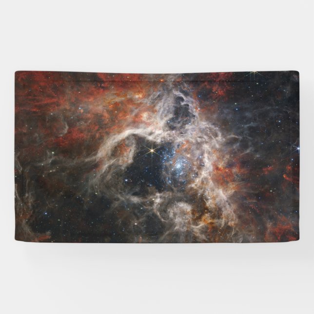 Tarantula Nebula James Webb Telescope nasa stars Banner (Horizontal)