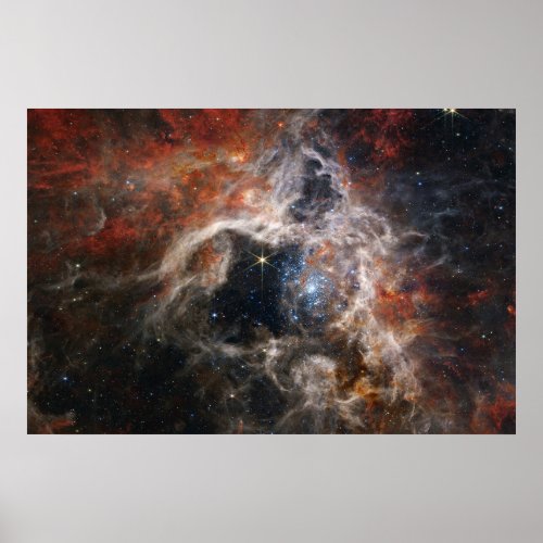 Tarantula Nebula James Webb Telescope nasa stars Poster