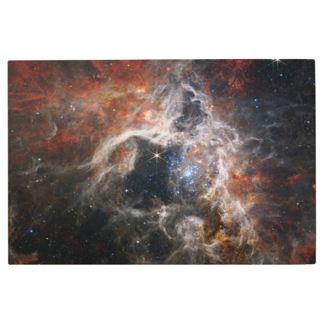 Tarantula Nebula James Webb telescope nasa stars s Metal Print (Front)