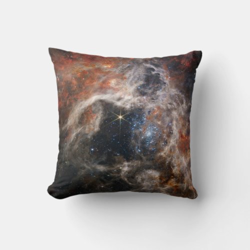 Tarantula Nebula James Webb telescope nasa stars s Throw Pillow