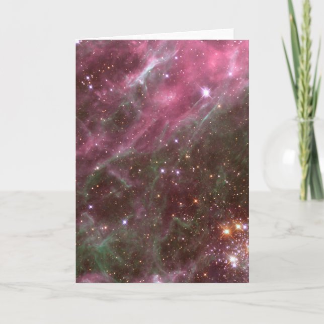 Tarantula Nebula Letterpress Thank You Card (Front)