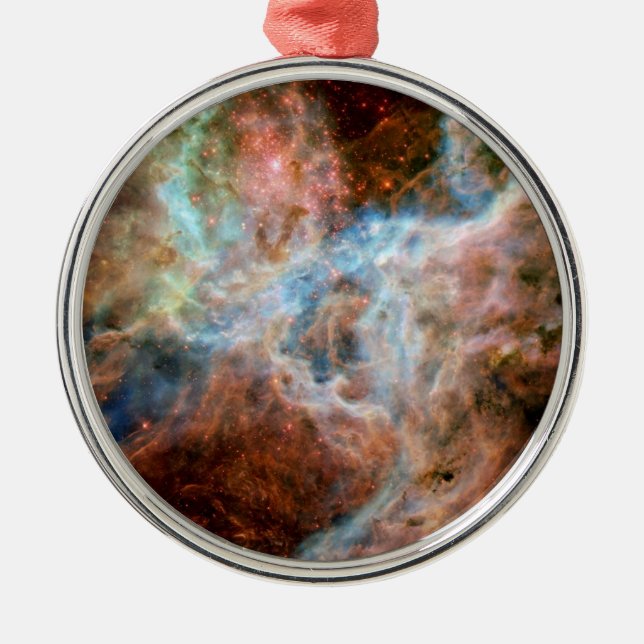 Tarantula Nebula R136 NASA Hubble Space Photo Metal Ornament (Front)