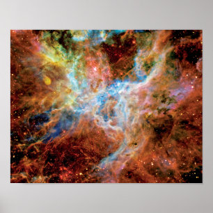 Tarantula Nebula R136 NASA Hubble Space Photo Poster