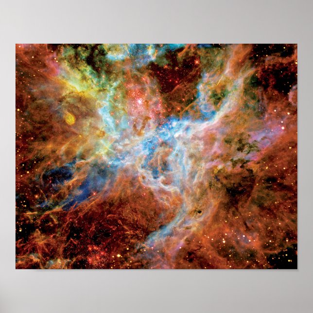 Tarantula Nebula R136 NASA Hubble Space Photo Poster (Front)