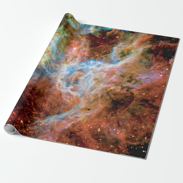 Tarantula Nebula R136 NASA Hubble Space Photo Wrapping Paper (Unrolled)