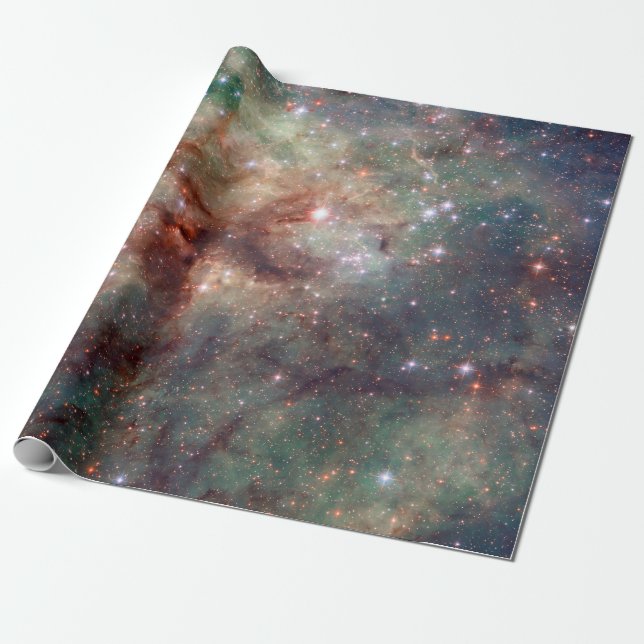 Tarantula Nebula Space Astronomy NASA Wrapping Paper (Unrolled)