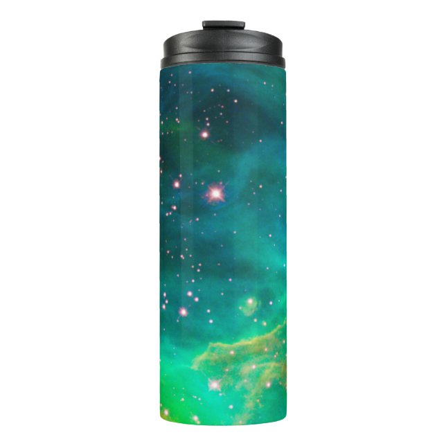 Tarantula Nebula Star Cluster Galaxy Image Thermal Tumbler (Front)