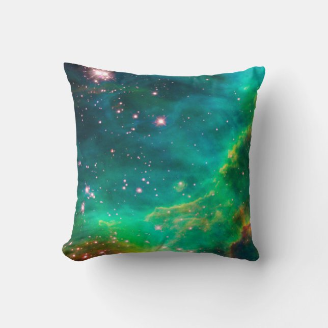 Tarantula Nebula Star Cluster Galaxy Image Throw Pillow (Front)