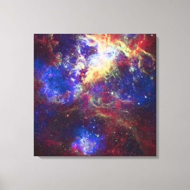 Tarantula Nebula Star Forming Gas Cloud Sculpture Canvas Print (Front)
