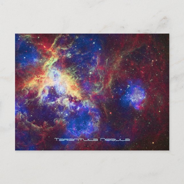 Tarantula Nebula Star Forming Gas Cloud Sculpture Postcard (Front)