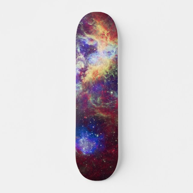 Tarantula Nebula Star Forming Gas Cloud Sculpture Skateboard Deck (Front)