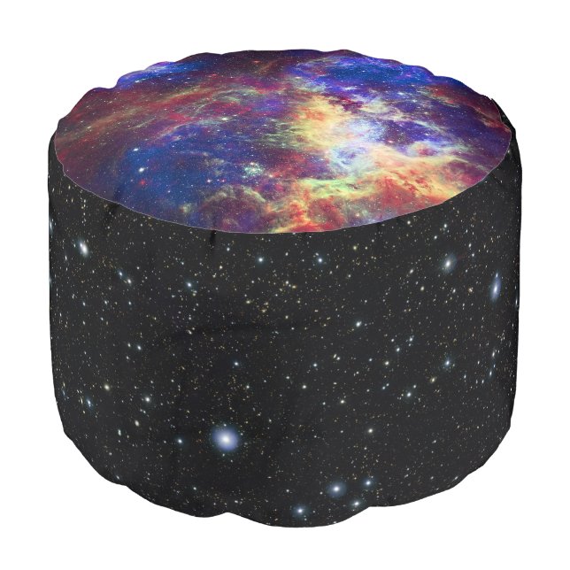 Tarantula Nebula Starry Gas Cloud space image Pouf (Angled Front)