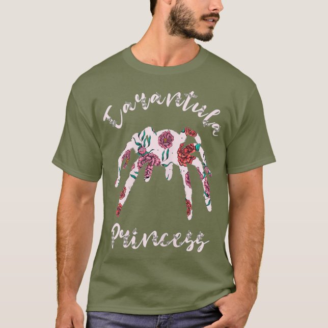 Tarantula Princess Spider Lover Girl Bug Catcher T-Shirt (Front)