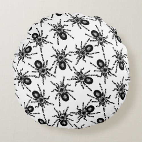 Tarantula Round Pillow