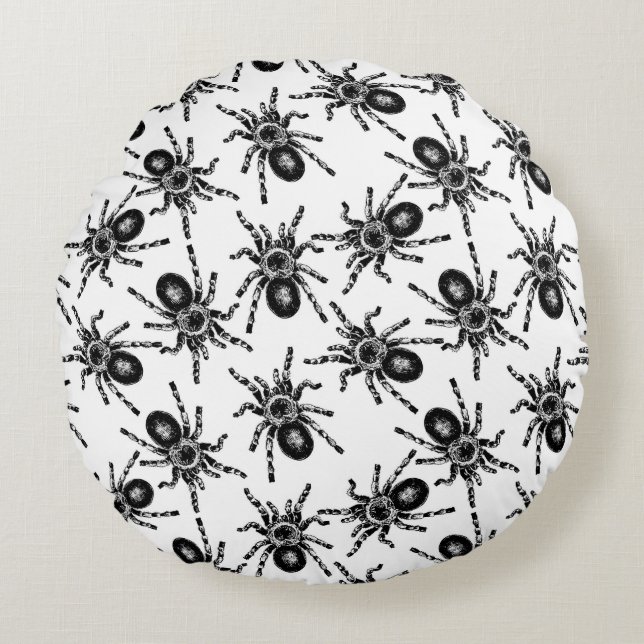 Tarantula Round Pillow (Front)