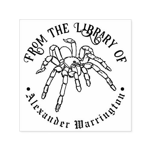 Tarantula Spider 2 Goth Library Book Name Self_inking Stamp