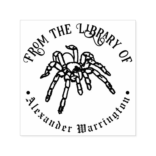 Tarantula Spider #2 Goth Library Book Name Self-inking Stamp
