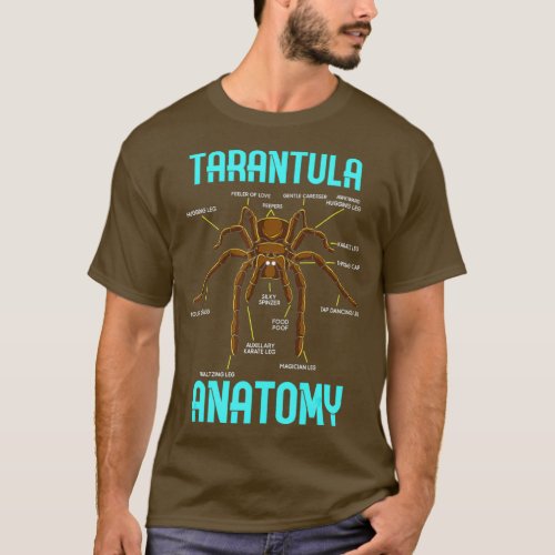 Tarantula Spider Anatomy _ Funny Spider Diagram T_Shirt