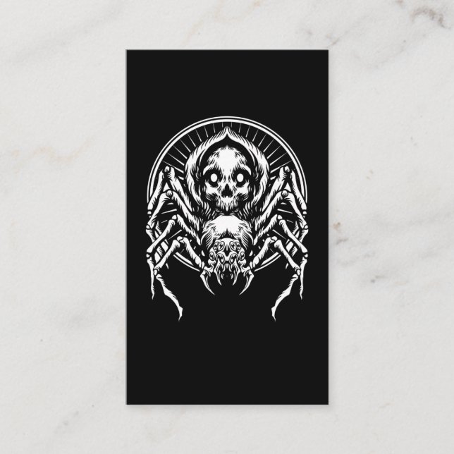 Tarantula Spider Witchy Arachnid Gothic Business Card (Front)