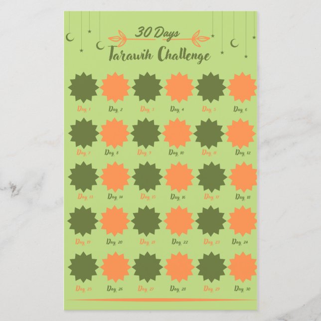 Tarawih prayers challenge (Front)