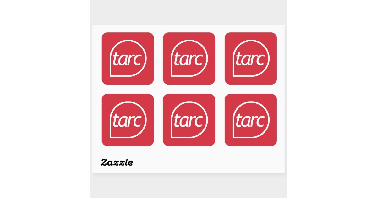 TARC Logo Square Sticker | Zazzle