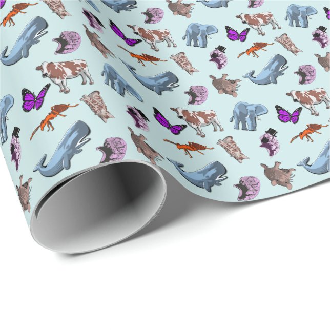 Tardigrade Animal Print Wrapping Paper (Roll Corner)