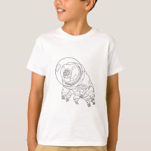 Tardigrade astronaut helmet boys' t-shirt