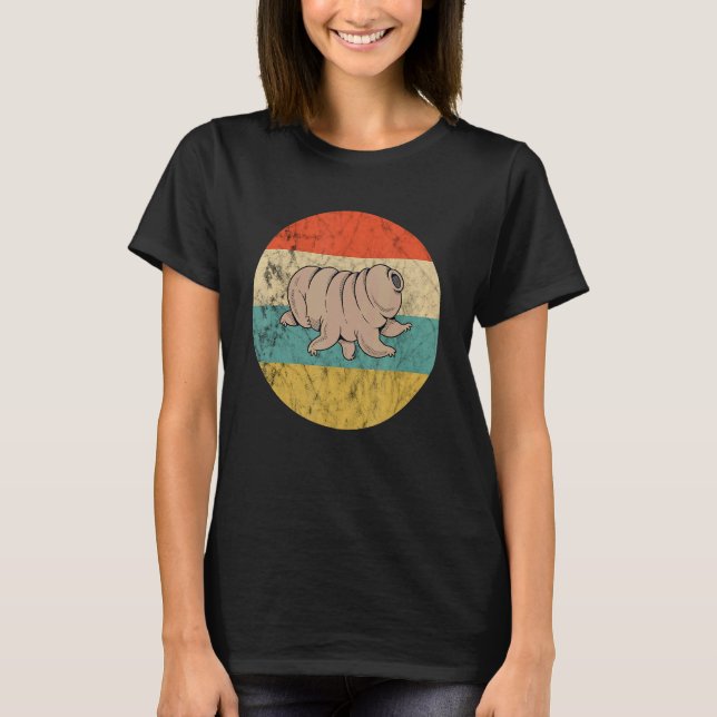Tardigrade Retro Vintage Water Bear Tardigrade T-Shirt (Front)