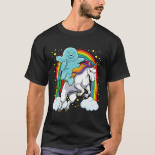 Tardigrade Riding Unicorn Funny Magical Tardigrade T-Shirt