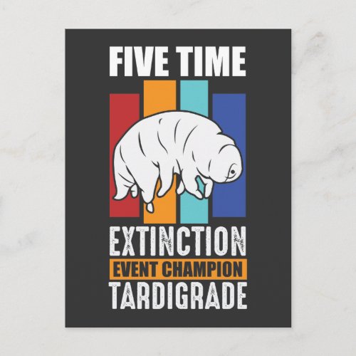 Tardigrade Water Bear Extinction Event Champion Postcard