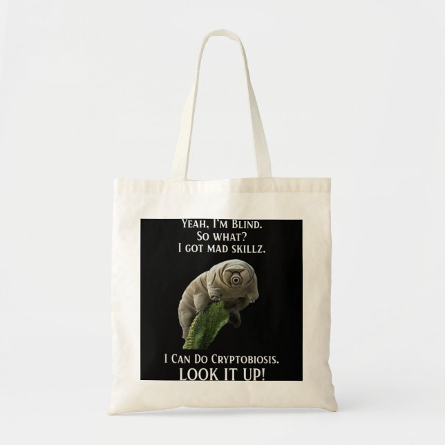 Tardigrade Water Bear Science Biology Gift Shirt Tote Bag (Front)