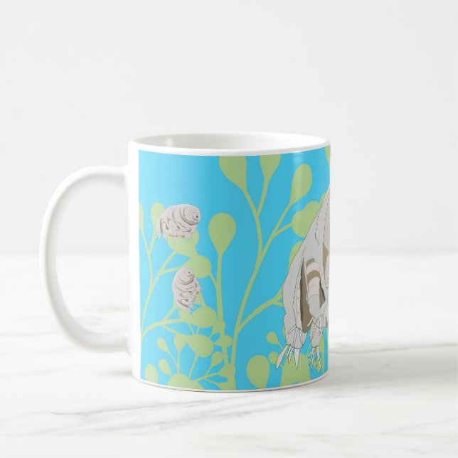 Tardigrades under the water coffee mug (Left)