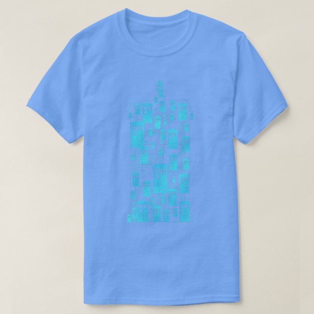Tardis Time Machine T-Shirt (Design Front)