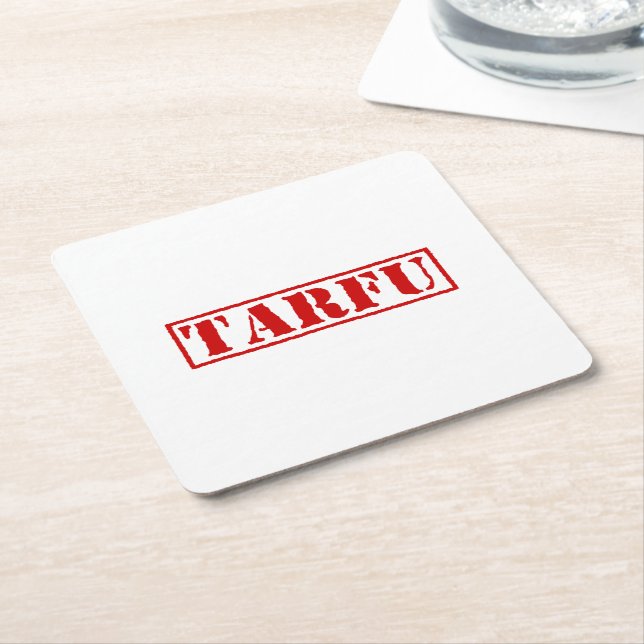TARFU SQUARE PAPER COASTER (Angled)