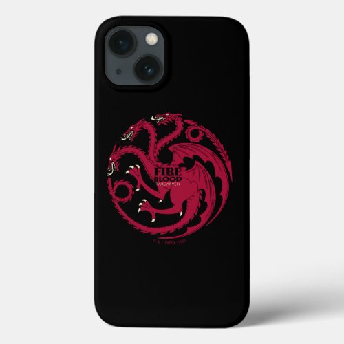 Targaryen Sigil _ Fire  Blood iPhone 13 Case