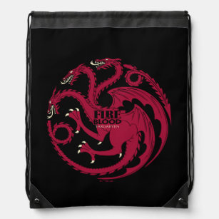 Targaryen Sigil - Fire & Blood Drawstring Bag